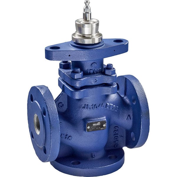 Belimo 3-Weg Klepafsluiter DN100 Flens 30mm Slag Kvs145 24VAC/DC Fail-Safe 150s BACnet 2000N IP54 H7100S/AVK24A-MOD