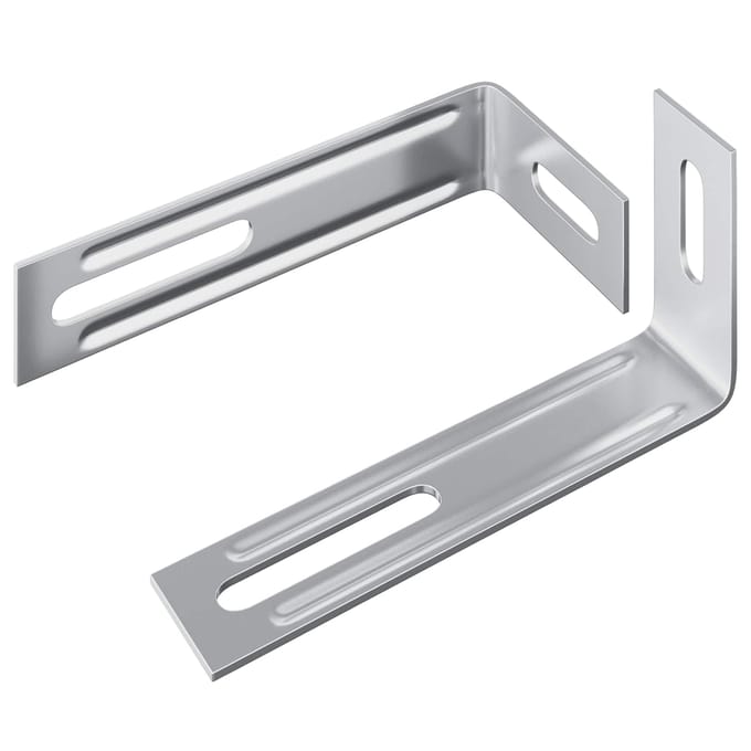 vidaXL - Anti-tip - beugel - 2 - Zilver - 74,5 - x - 15 - x - 32 - mm - IJzer