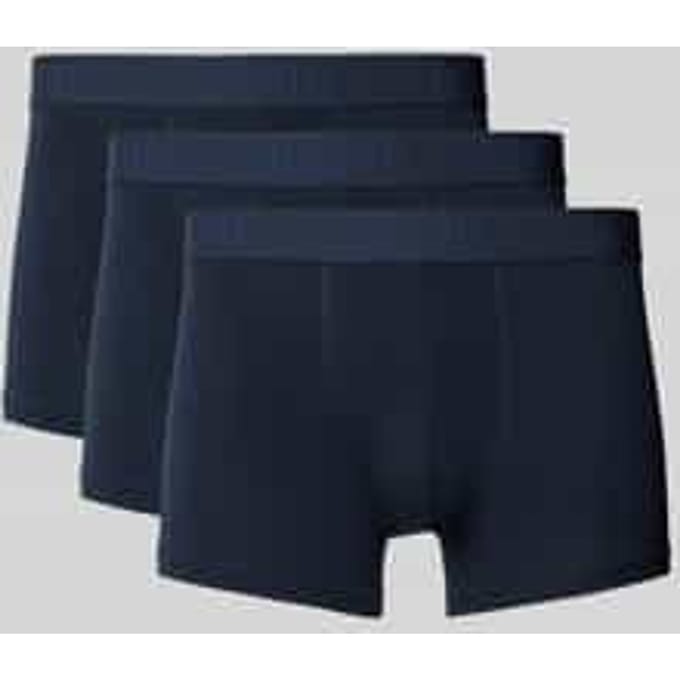 Boxershort met elastische band met label in een set van 3 stuks