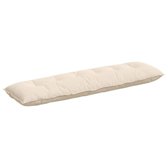vidaXL - Rugkussen - Beige - 180 - x - 50 - cm - Microvezel - Stof