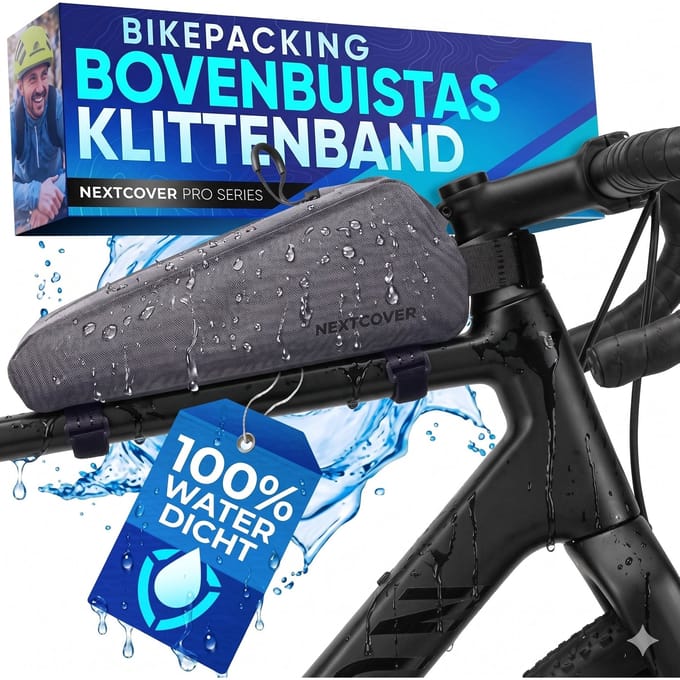 Nextcover Bikepacking Frametas - 46cm - 3,6L - Waterdicht - Zwart