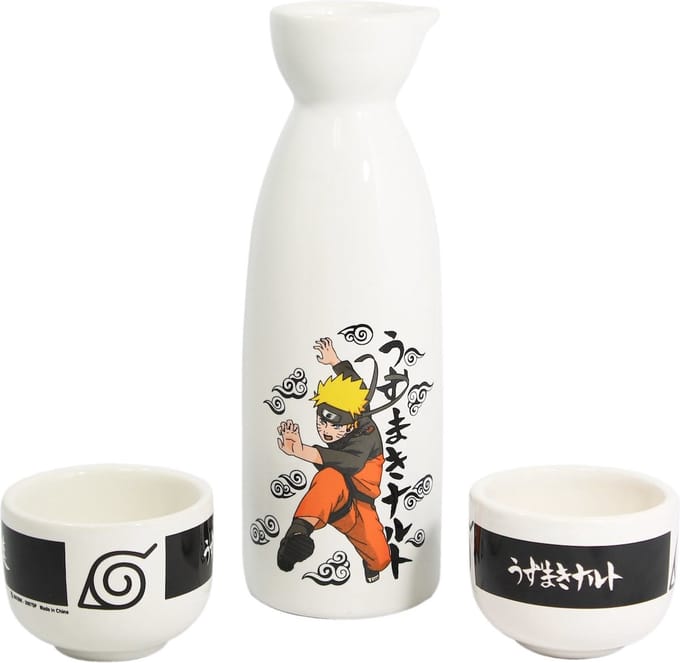Just Funky Naruto Shippuden Ceramic Sake Set Naruto Kitchen- and Tableware