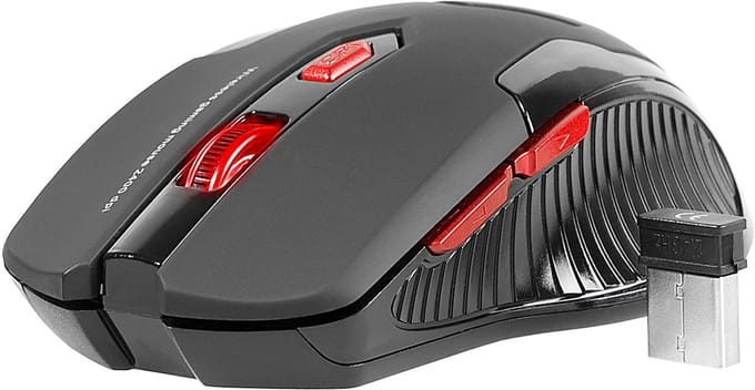 Tracer Battle Heroes Airman - Muis - RF - Muis - Optisch - 6 knoppen - Rood