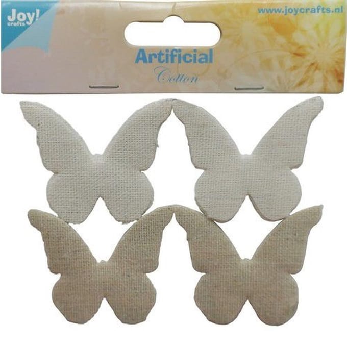 Joy! Crafts Katoenen vlinders groot 24 st - 40x50 mm