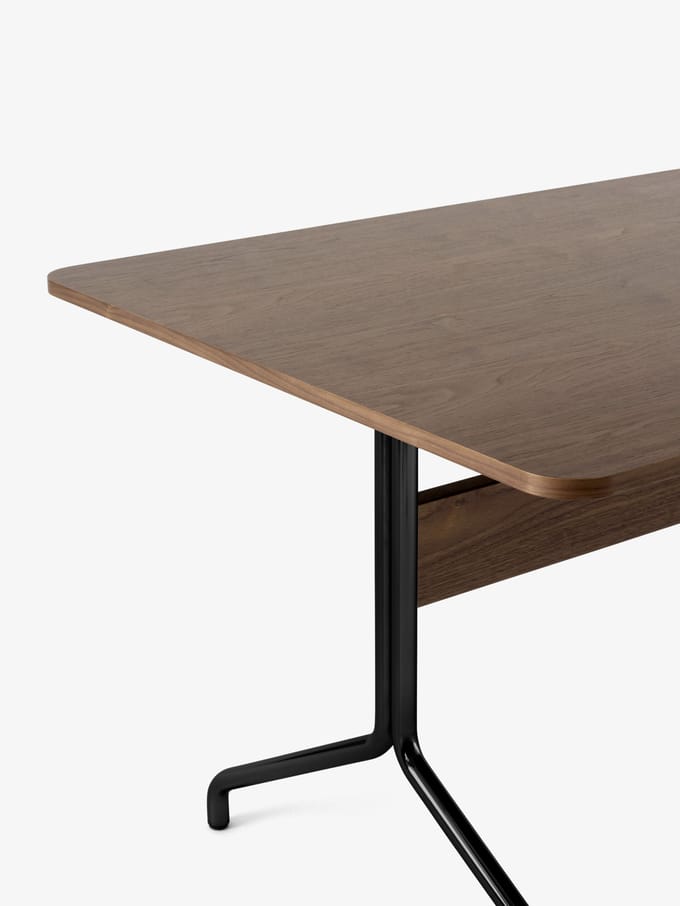 &Tradition Pavilion Eettafel AV18, AV19 & AV24 - walnoot - verchroomd - 250 x 110 cm