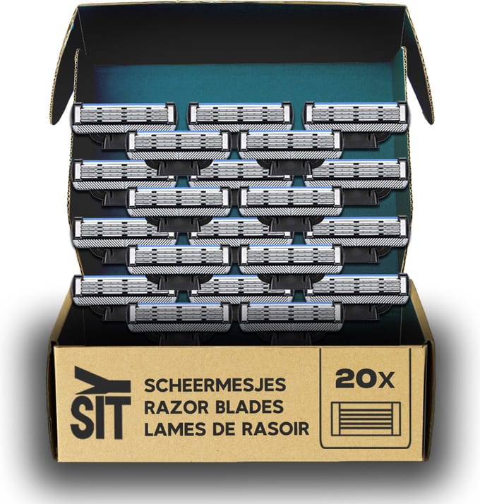 Ysit Scheermesjes 20 Stuks - compatibel met Gillette Mach 3 - Universele Scheermes - 3 blade