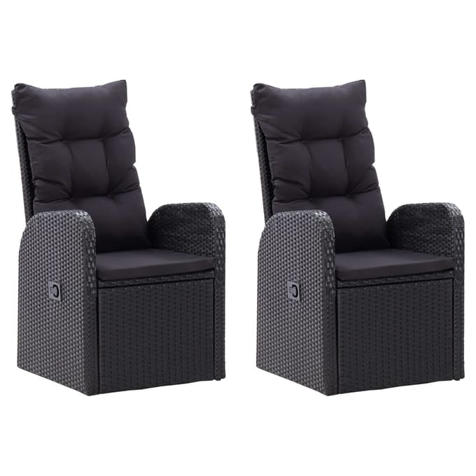 vidaXL - 5-delige - Tuinset - zwart