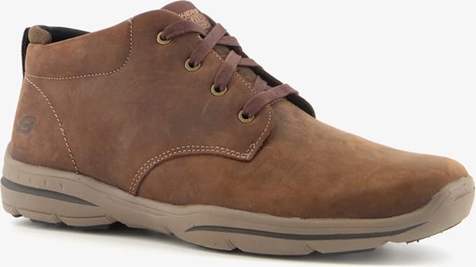 Skechers Harper Melden, bruine veterschoenen heren 42 bruin
