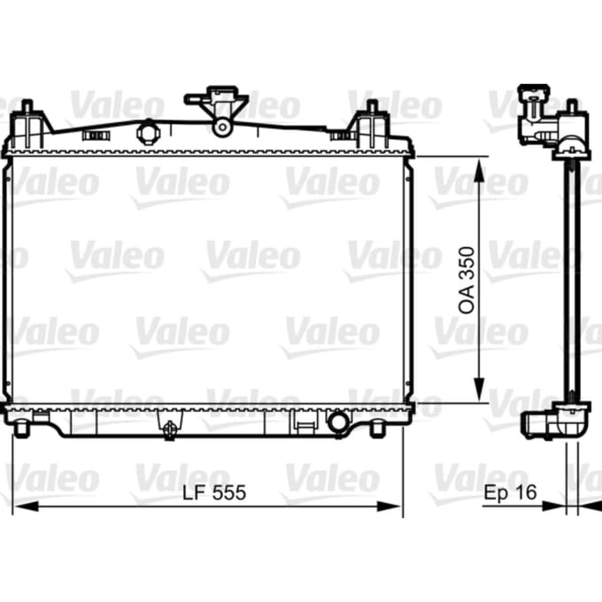 Radiator, motorkoeling VALEO 735416