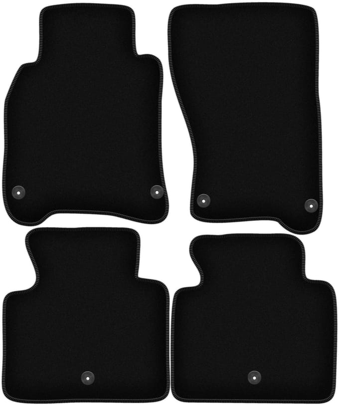 BASIC zwarte veloursmatten voor: Infiniti M Hybrid sedan (2010-)