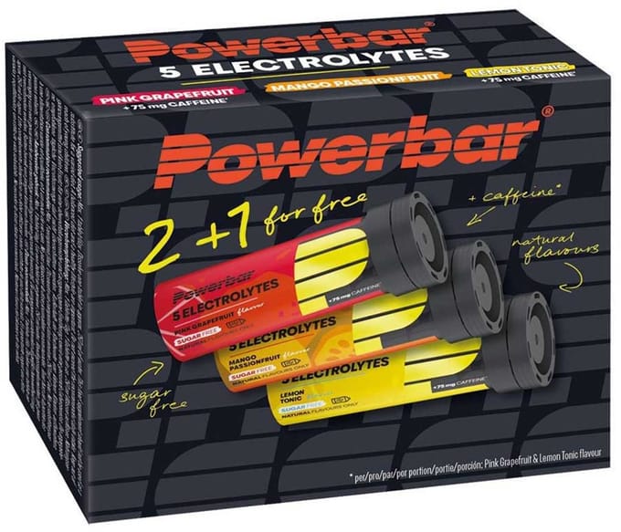 PowerBar Multipack Electrolyten Tabs Pink Grapefruit - Lemon Tonic - Mango Passion fruit (3x 10 tabs)
