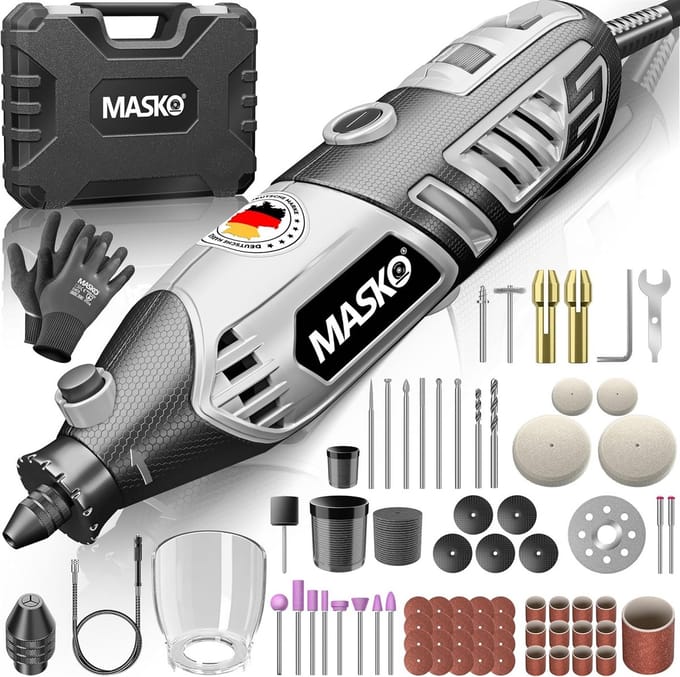 Draaibaar Multifunctioneel Gereedschap 200W met Variabel Toerental en Complete Accessoireset