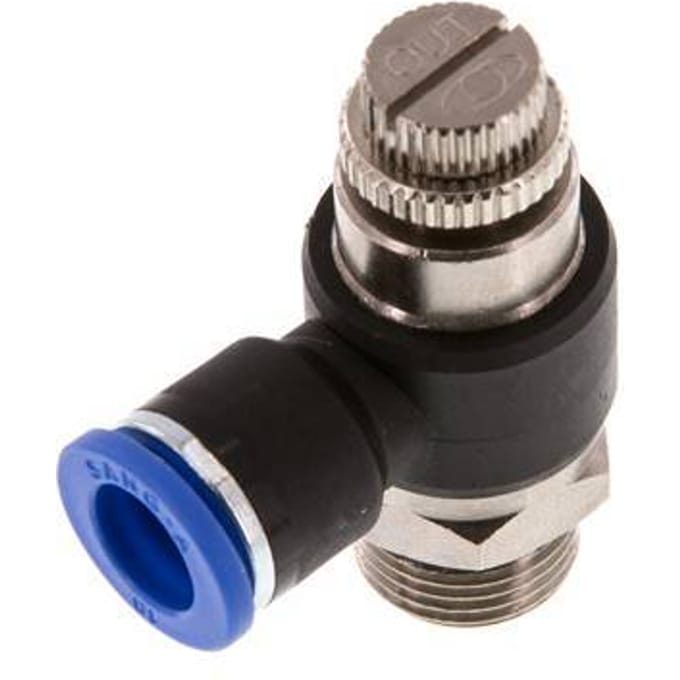 L-stuk Regelventiel 10 mm - G3/8'' Regeling-Uit Messing/Nylon