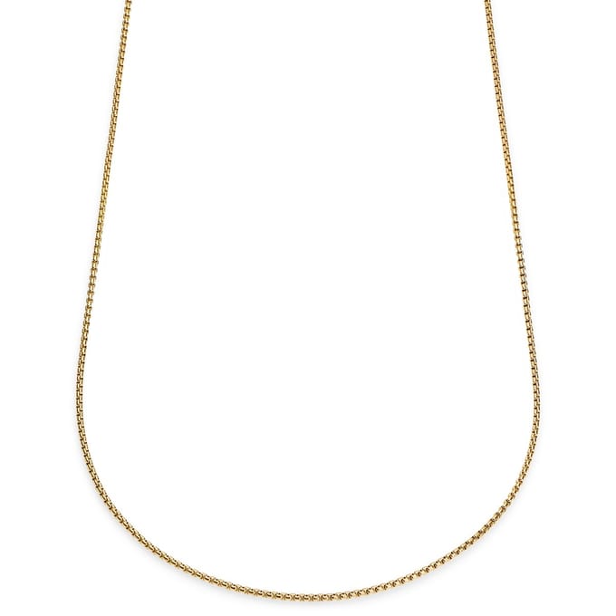 Essentials | 2 mm Goudkleurige Ketting met Gebogen Venetiaanse Schakels