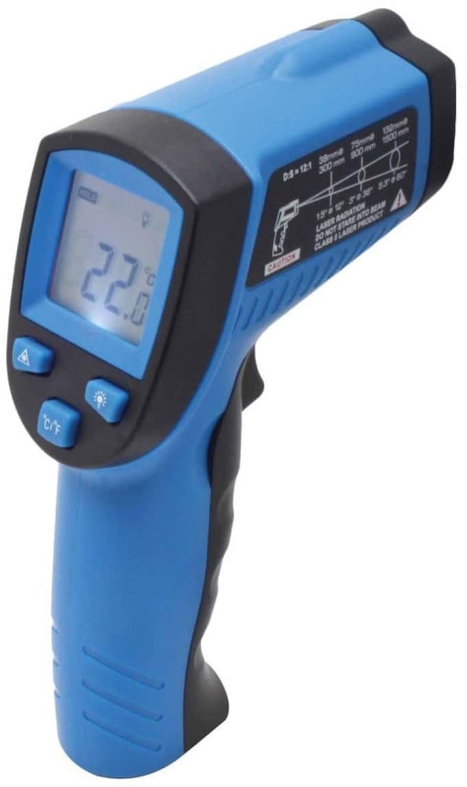 laser thermometer - infrarood thermo meter - laserpointer - pyrometer - infraroodmeter - satra