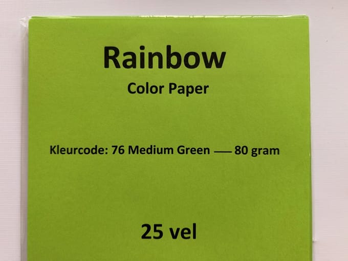 Rainbow Kl-76 medium groen 80 gram papier