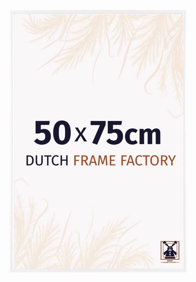 Fotolijst 50x75 cm - Kunststof - Wit Hoogglans - Easy