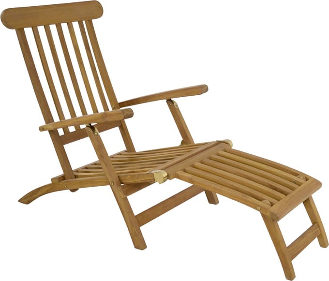 Lesli Living Deckchair teak verstelbaar