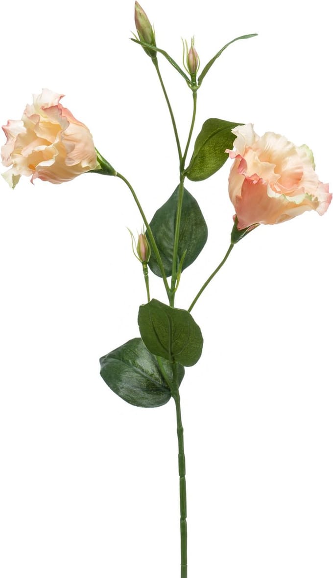 Emerald - Kunstbloem Eustoma 60cm peach - Kunstplant voor binnen