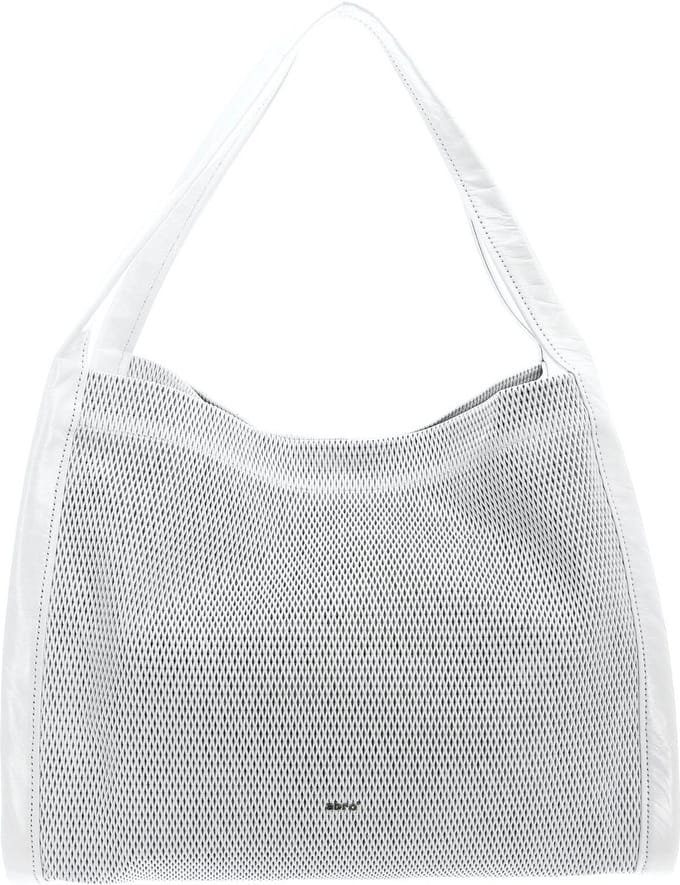 abro Schoudertas Leather Athene Shopper 24h White / Whitegold Wit