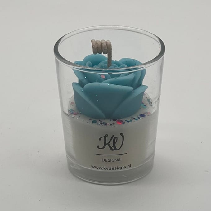 Kaars in glazen pot - 668