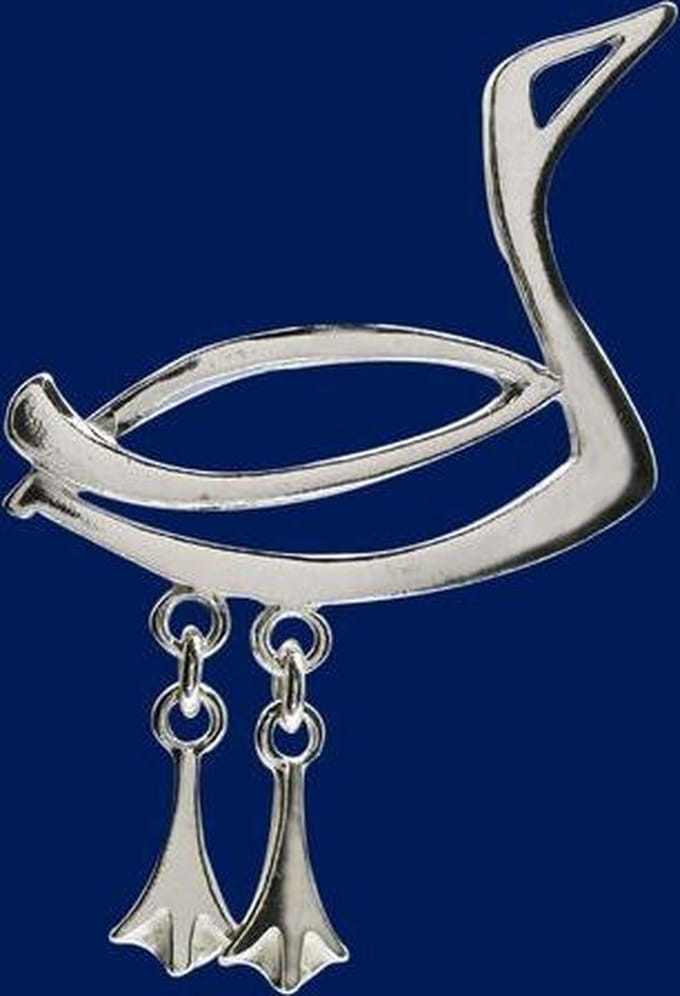 AuBor ®. Broche. Zilver. De ijsduiker.