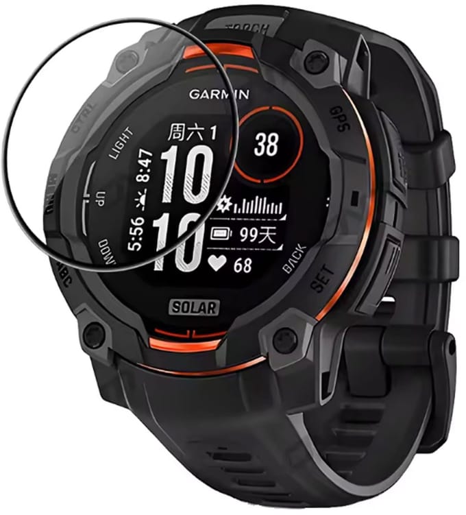Screenprotector Garmin Instinct 3 – 45 mm – Volledige Cover – Hoge kwaliteit screen protector – Garmin Instinct 3 Accessoire – PMMA Screenprotector – 1 stuks – TechDefend