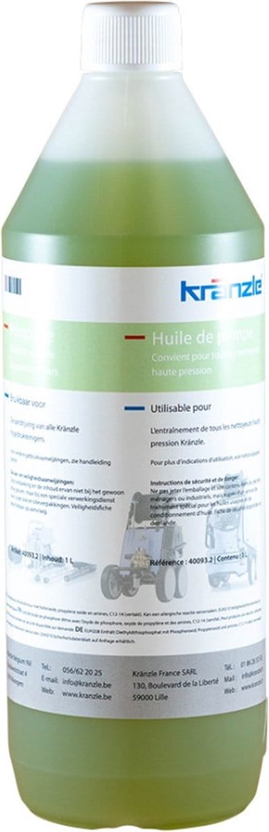KRÄNZLE - Pompolie - 1L - Oil For Kränzle High Pressure Washers.