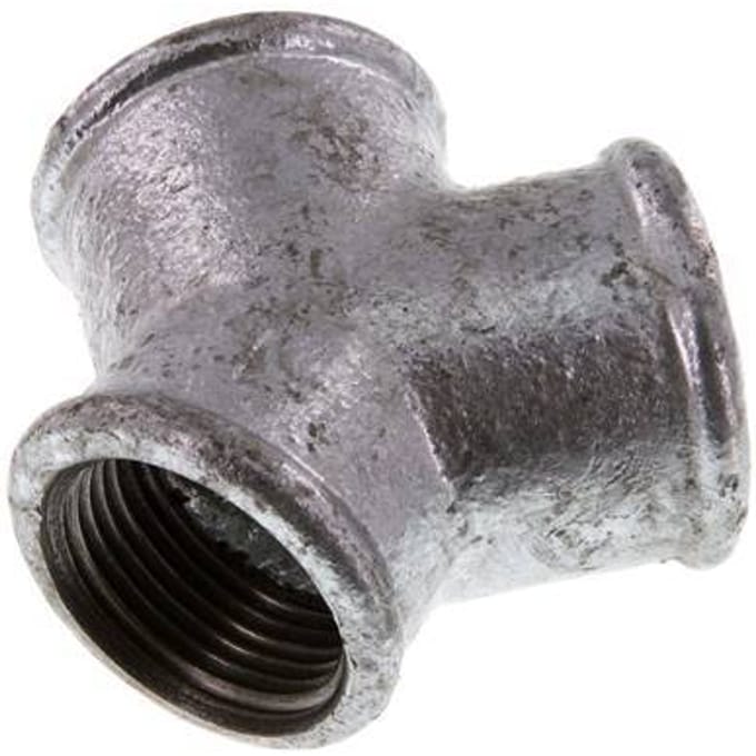 Rp 1'' Verzinkt Gietijzeren Y-stuk 25 Bar - FL3Y-F-IZ-100R