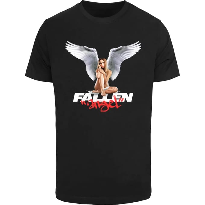 Mister Tee - Fallen Angel Heren T-shirt - M - Zwart
