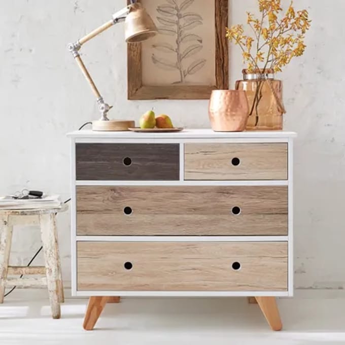 Transform Zelfklevende Decoratiefolie - Houtlook Eiken Donkergrijs - 67,5 X 200 Cm