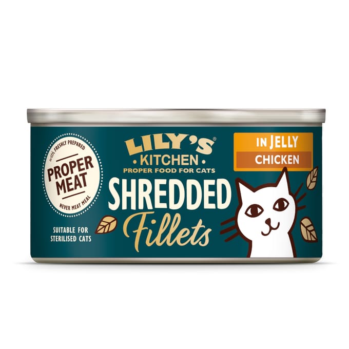24x70g Lily's Kitchen Versnipperde Kipfilets Kattenvoer nat