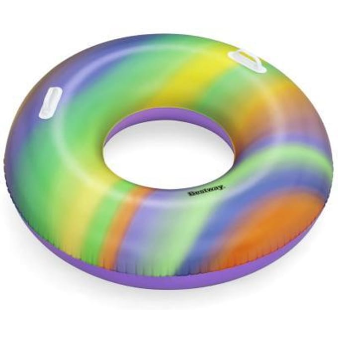 Bestway Rainbow Swim Tube zwemring 114cm Opblaasbaar speelgoed