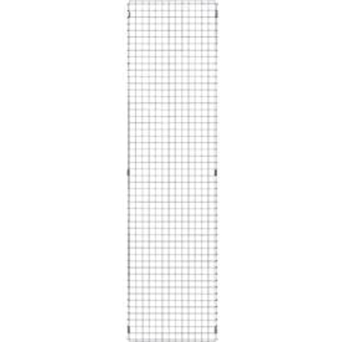 Gaaselement, van staal, B 550 x H 2086 mm, lichtzilver