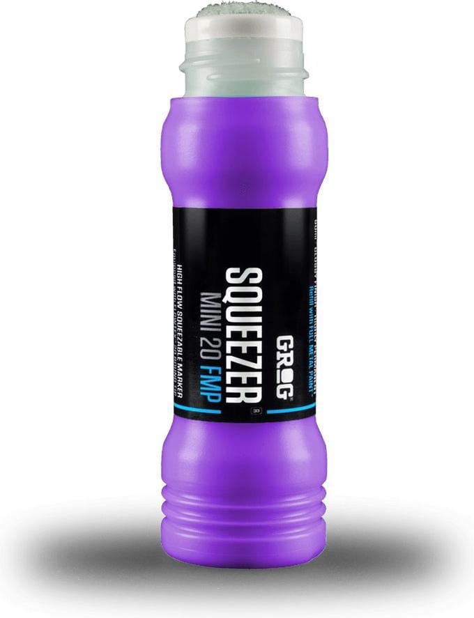 Grog Squeezer Paint Mini Verfstift - Paars - Schrijfbreedte  20mm - Permanente Stift