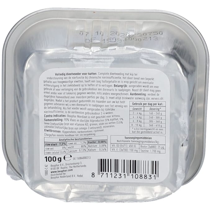 Beaphar Nierdieet kat - Kip 100g