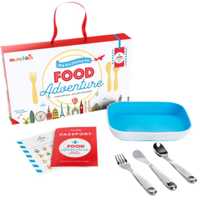 Munchkin Food Adventure Kinder Bestekset - 4 Delig - Blauw