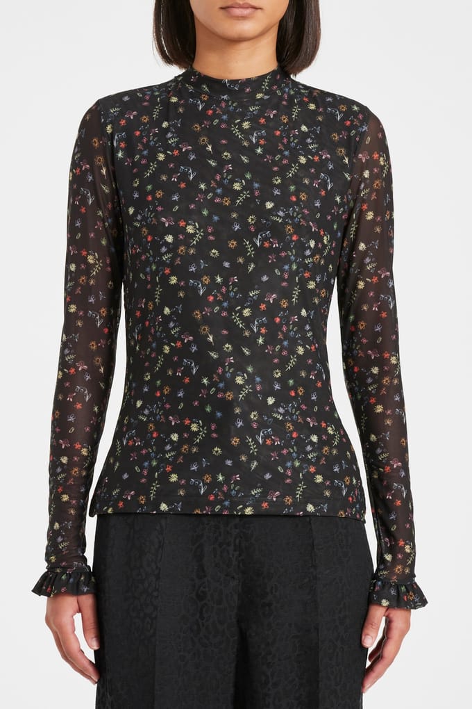 Paul Smith Womens Top Black Größe: S | Longsleeves Outlet | Damen | Schwarz
