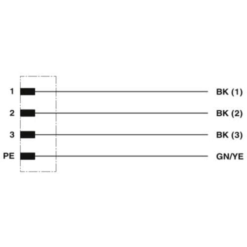 Phoenix Contact 1408838 Sensor/actuator connector, geassembleerd M12 Aantal polen (sensoren): 4 10.00 m 1 stuk(s)