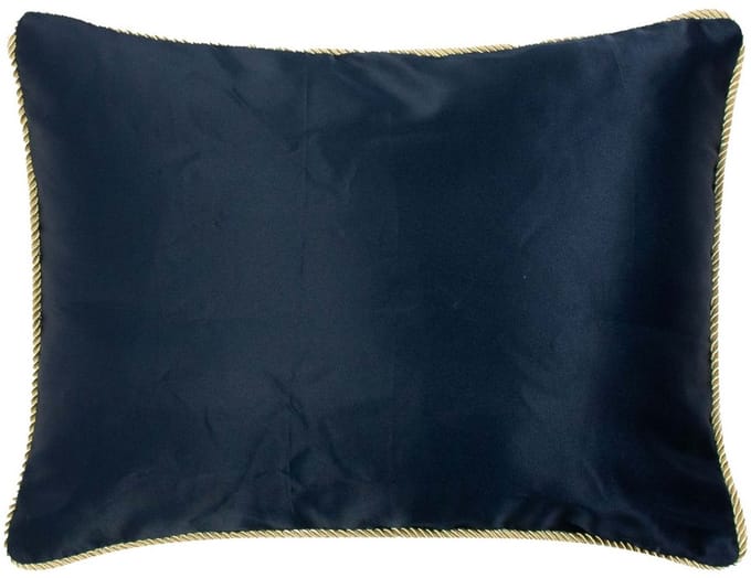 kussen satijn navy 35x45cm