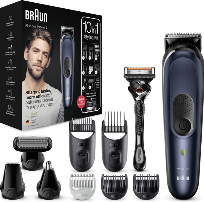 Braun Series 7 MGK7330 - Multigroomer - 10-in-1 Baardtrimmer Set