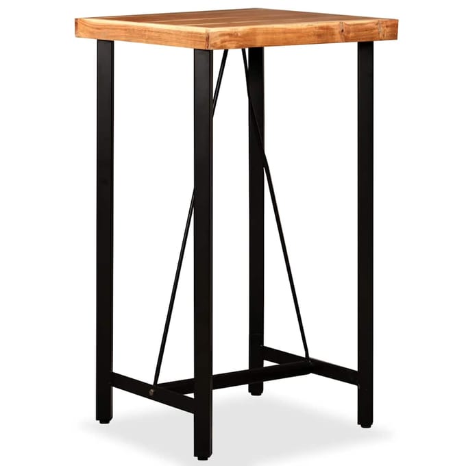 vidaXL - Bartafel - 60x60x107 - cm - massief - acaciahout