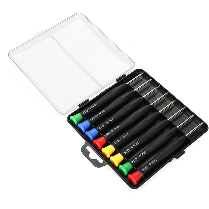 8 stuks Precisie Schroevendraaier Elektronisch Horloge Reparatie Sieraden Maken Schroevendraaierset black