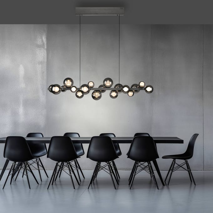 Neuhaus PURE - Hanglamp E-Popup e-Lift L 120 cm donker grijs