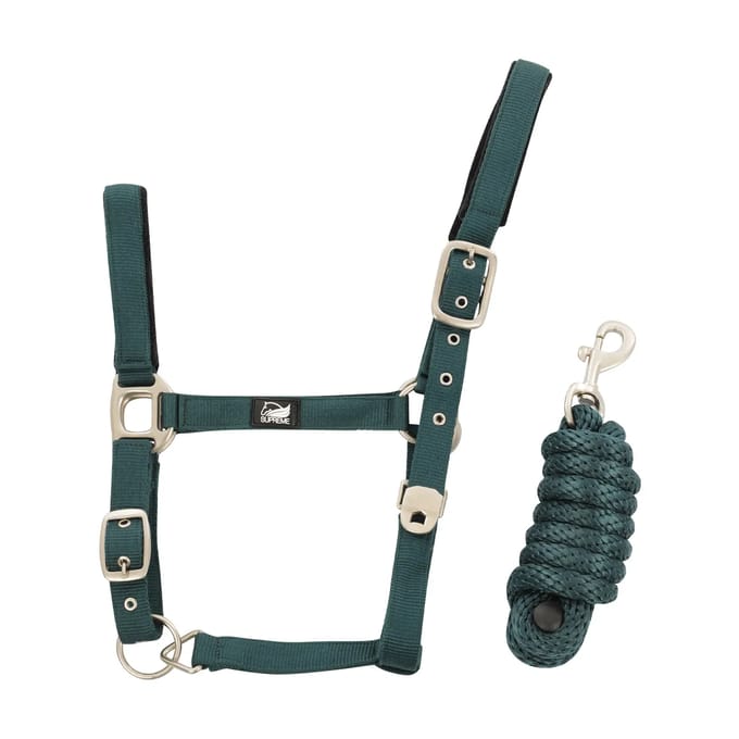 Nylon halster en touw van voor paard Supreme