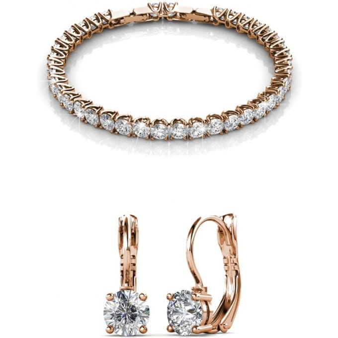 Ronde Venusset en doos - Kristal