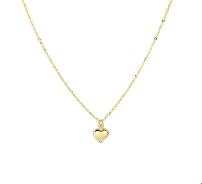Geelgouden Collier hart 1 4020740