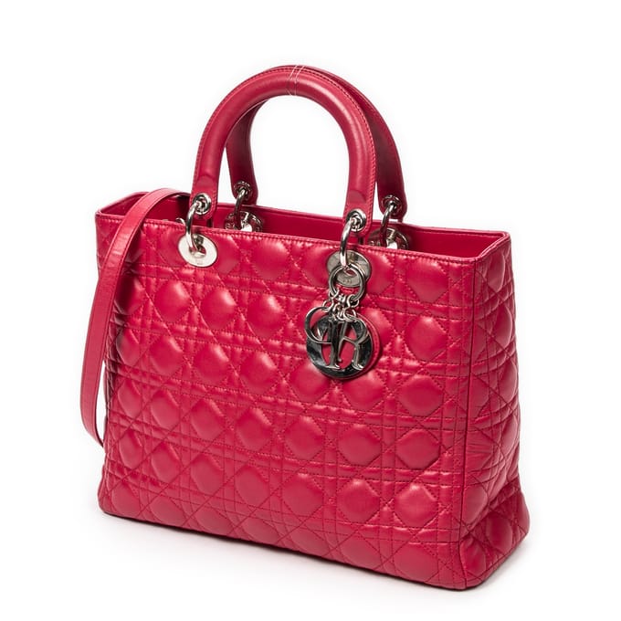 Large Lady Dior Zip  Schoudertas