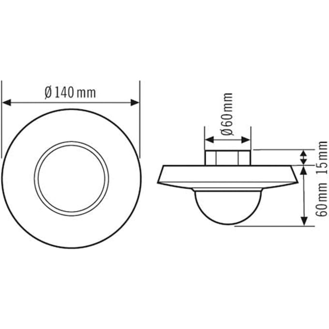 ESYLUX Standaard Bewegingsschakelaar (Compleet) - EM10425103 - E36BQ