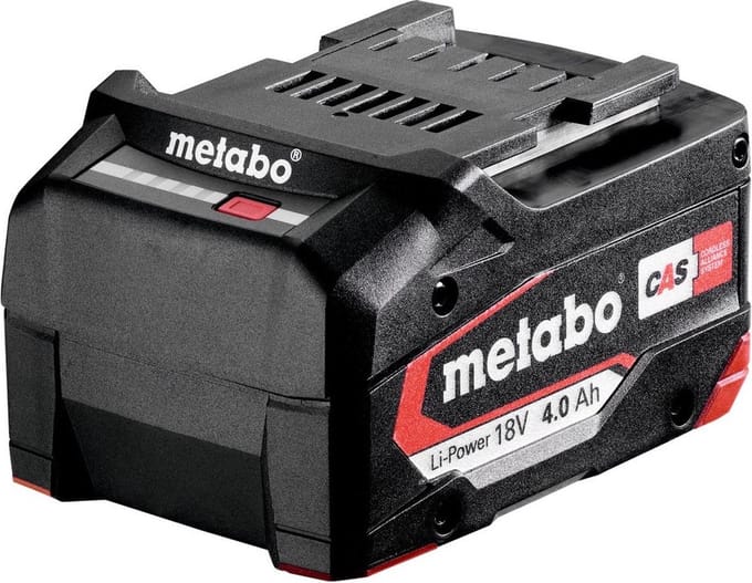 Metabo 18 Volt Li-Power accu 4,0 Ampere Origineel 625027000